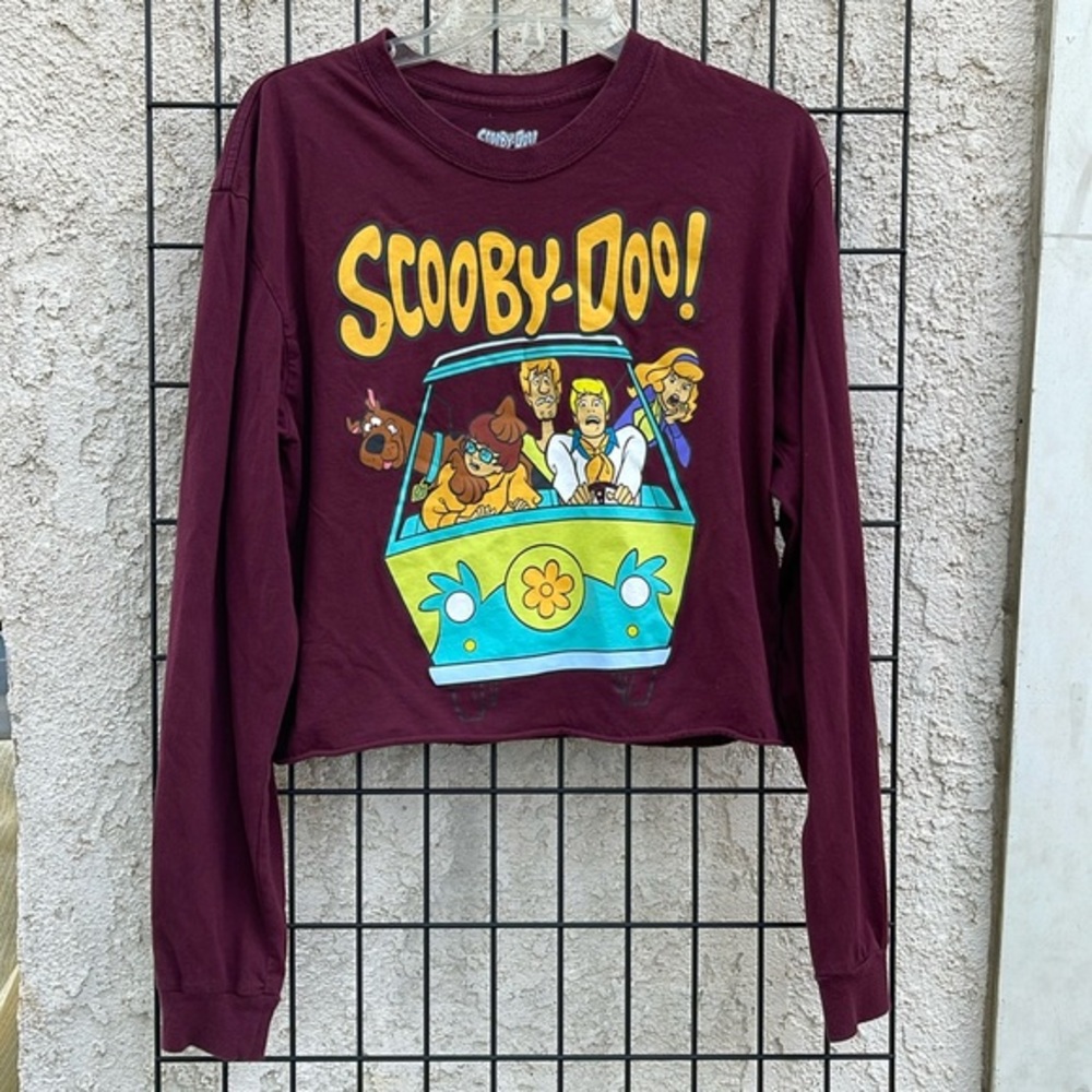 Scooby-Doo long sleeve cut off tshirt size large